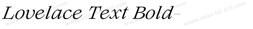 Lovelace Text Bold字体转换